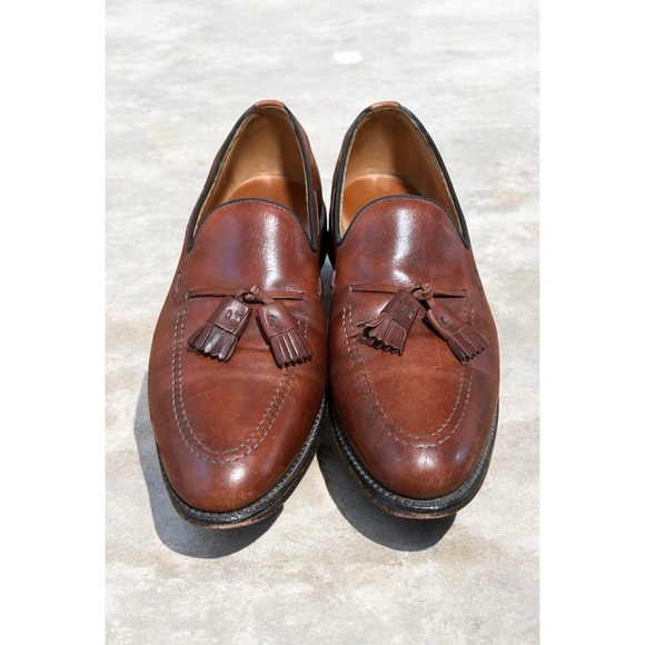 Allen Edmonds Grayson Tassel Loafers Walnut Brown Leather Dress Shoes  US 10\'5 C main image 7